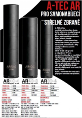 A-TEC AR 40-3 Tlumič pro ráže 308/7,62 mm pro Flashider