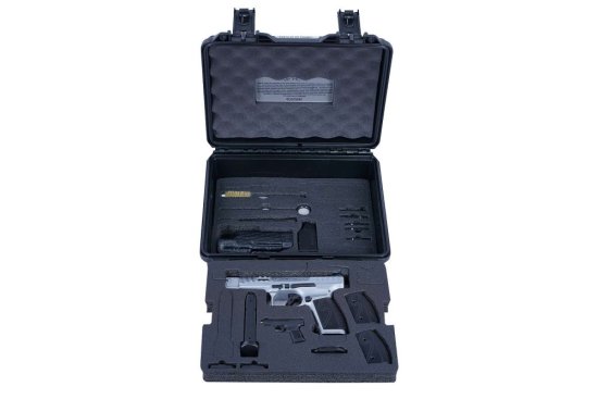 Canik SFx Rival‑S Chrome samonabíjacia pištoľ 9 mm Luger, chrómová, IPSC Production