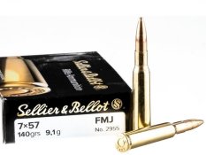 SB 7x57 FMJ 9g/140 Grs. náboj kulový