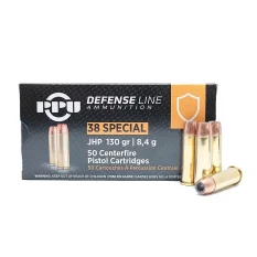 PPU .38 Special JHP 8,5 g (130 grs), náboj guľový, 50 ks