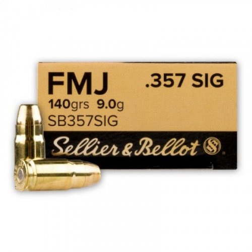 SB .357 Sig 9 g FMJ pistolový náboj
