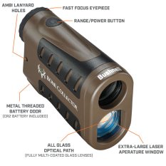 Bushnell dálkoměr 6x24 850 Yard Scan ACR hněý