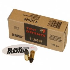Fiocchi 9 mm Luger FMJTC 100 grs Black Mamba