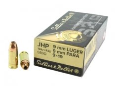 SB 9 mm Luger JHP 124Grs./8 g náboj kulový