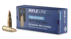 PPU 7,92×33 Kurz FMJ BT 8 g/124 gr náboj guľový, 20 ks