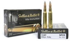 SB 7x57 SPCE; 11,2 g/173 grs náboj kulový