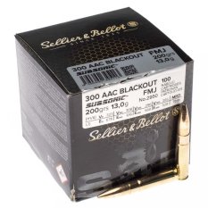 SB 300 AAC Blackout Subsonic FMJ 200 Grs. 13 g náboj kulový