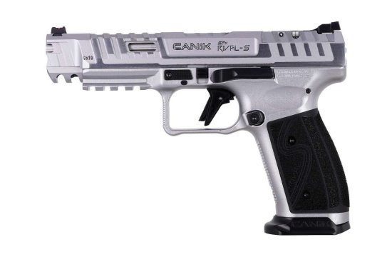 Canik SFx Rival‑S Chrome samonabíjacia pištoľ 9 mm Luger, chrómová, IPSC Production