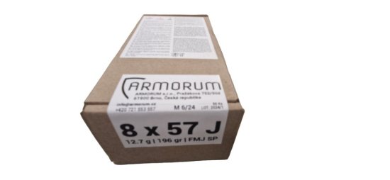 ARMORUM Náboj Mauser 8x57 J SP 196 gr (12,7 g) balení 50ks