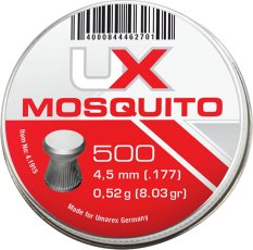 Strela diabolo Umarex Mosquito 4,5 mm / 0,50 g – balenie 500 ks