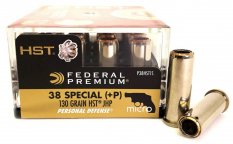 Federal Personal Defence .38 Special +P 130Grs. HST Micro JHP náboj kulový