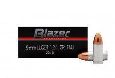 CCI Blazer Aluminiun 9 mm Luger FMJ 124 Grs.