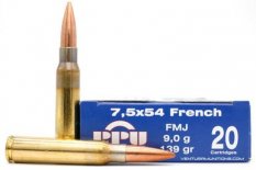 PPU 7,5x54 Franch FMJ 9g/139 Grs náboj kulový