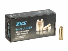 ZVS 9 mm Luger FMJ, 8,0 g (124 grs)