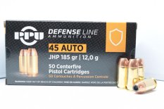 PPU .45 ACP JHP 12 g (185 grs), náboj guľový, 50 ks