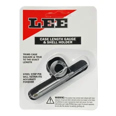 LEE Case Length Gauge & Shell Holder 9mm Luger