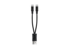 Nabíjecí kabel micro USB dvojnásobný
