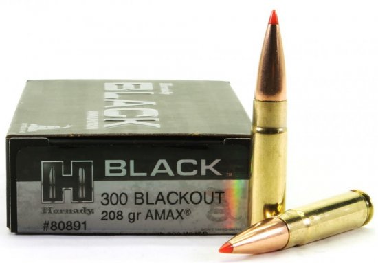 Hornady Black 300 AAC Blackout A-max 208 grs Subsonic